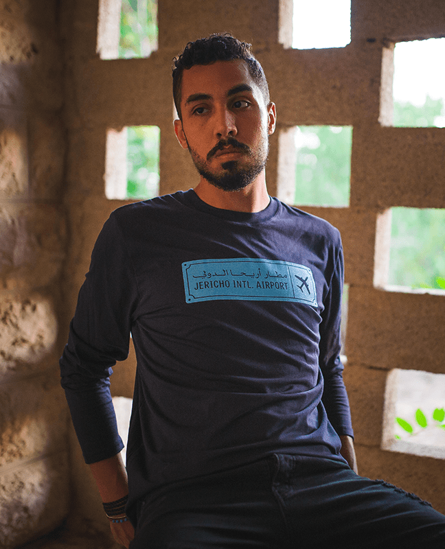 Jericho International Airport LongSleeve TShirt Palestinian Design